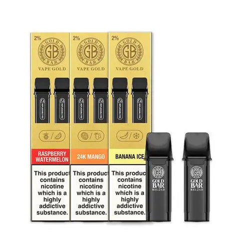 Gold Bar Reload Prefilled Pod Kit Royal Vapes