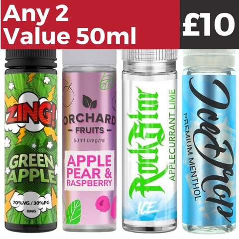 Any 2 for £10 | Value 50ml E-liquids Royal Vapes