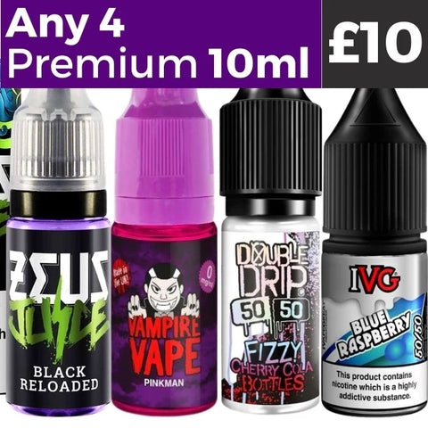 Any 4 for £10 | Premium 10ml E-liquids Royal Vapes