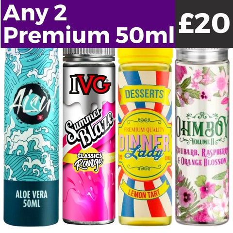 Any 2 for £20 | Premium 50ml E-liquids Royal Vapes