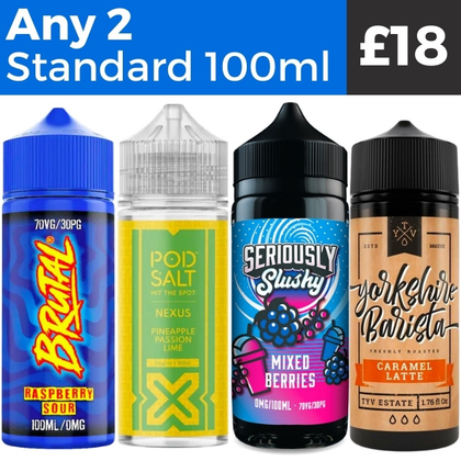 Any 2 for £18 | Standard 100ml e-Liquids Royal Vapes