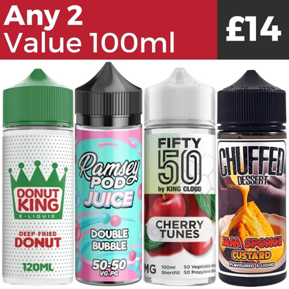 Any 2 for £14 | Value 100ml e-Liquids Royal Vapes