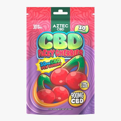 Fizzy Cherry CBD Gummies 900mg