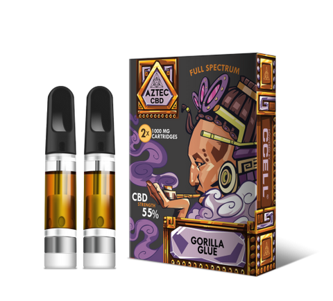 Gorilla Glue CBD 1000mg Cartridges (2 Pack)