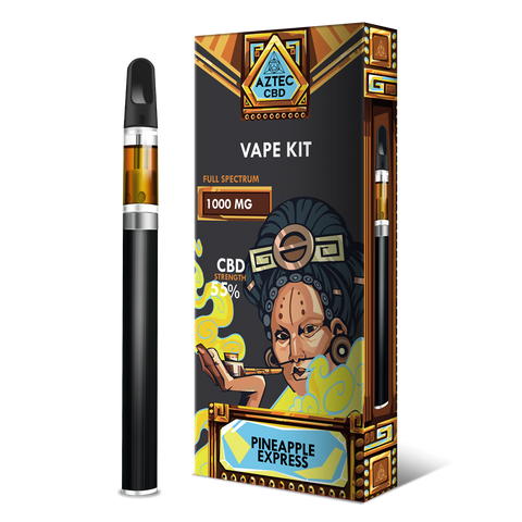 Pineapple Express CBD 1000mg Cartridge + Battery Vape Kit