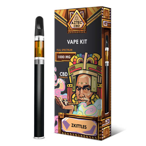 Zkittlez CBD 1000mg Cartridge + Battery Vape Kit