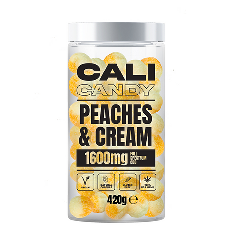 Peaches & Cream Balls CBD Vegan Sweets 1600mg