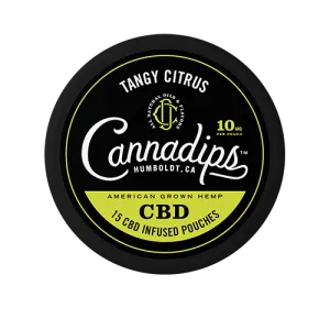 Cannadips Tangy Citrus CBD Snus Pouches 150mg