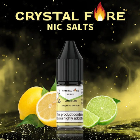 Crystal Fire Lemon Lime Nic Salt eLiquid 10ml 10mg