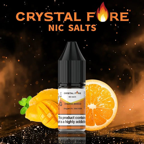 Crystal Fire Orange Mango Nic Salt eLiquid 10ml 10mg