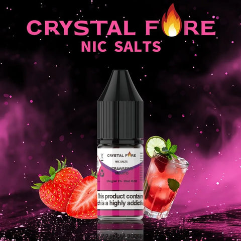 Crystal Fire Strawberry Mojito Nic Salt eLiquid 10ml 10mg