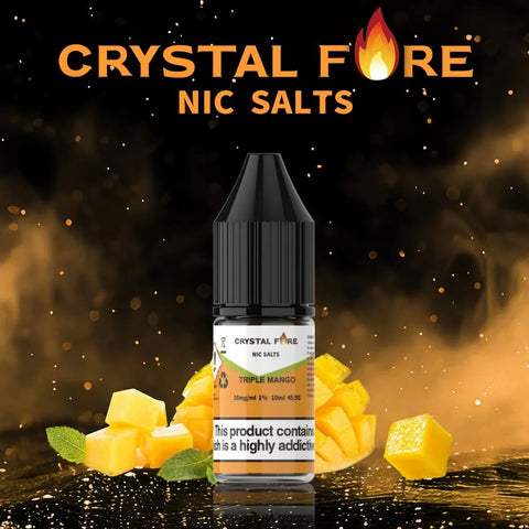 Crystal Fire Triple Mango Nic Salt eLiquid 10ml 10mg