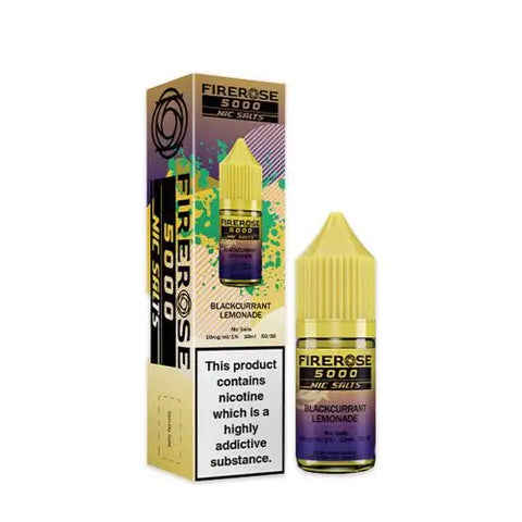 Elux FireRose 5000 Blackcurrant Lemonade Nic Salt eLiquid 10ml 10mg