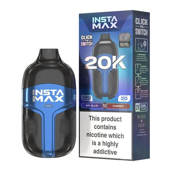 Insta Max 20K Mr Blue / Cherry 20000 Disposable Vape – Royal Vapes