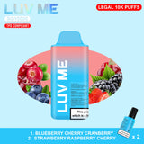 LUV ME 10K Blueberry Cherry Cranberry & Strawberry Raspberry Cherry Disposable Vape