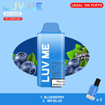 LUV ME 10K Blueberry & Mr Blue Disposable Vape