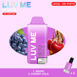 LUV ME 10K Grape & Cherry Cola Disposable Vape