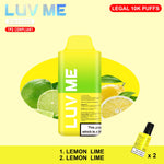 LUV ME 10K Lemon Lime 10000 Puff Disposable Vape