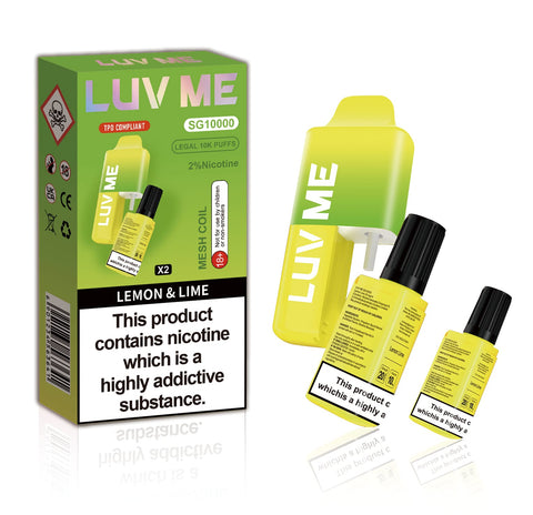 LUV ME 10K Lemon Lime 10000 Puff Disposable Vape