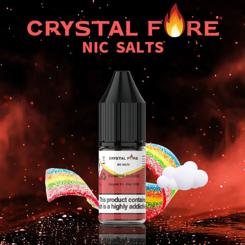 Crystal Fire Rainbow Clouds Nic Salt eLiquid 10ml 10mg