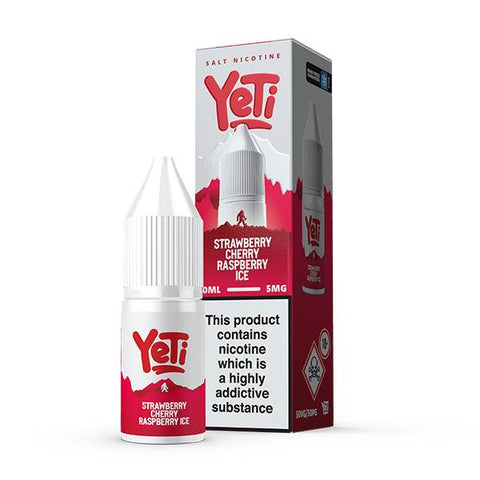 Yeti Summit Strawberry Cherry Raspberry Ice Nic Salt eLiquid 10ml 5mg