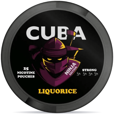CUBA Ninja Liquorice Nicotine Pouches 25mg
