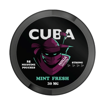 CUBA Ninja Mint Fresh Nicotine Pouches 25mg