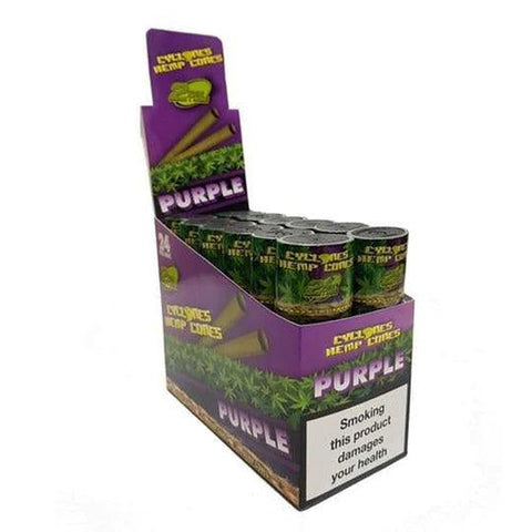 Cyclones Purple Grape Flavoured Hemp Pre Rolled Cones