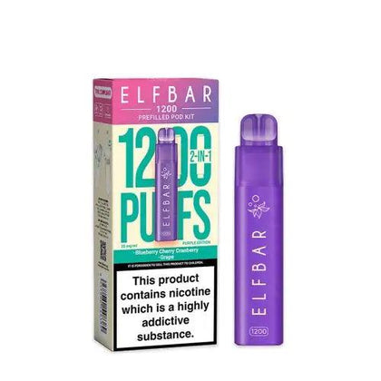 Elf Bar Purple Edition 2-in-1 Prefilled Pod Vape