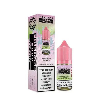 Elux FireRose 5000 Bubblegum Airways Nic Salt 10ml 10mg