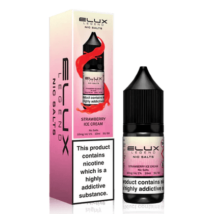 Elux Legend Nic Salts Strawberry Ice Cream Nic Salt 10ml 10mg