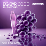 Feoba Big Bar Grape Ice 6000 Disposable Vape 20mg