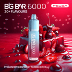 Feoba Big Bar Strawberry Raspberry Cherry Ice 6000 Disposable Vape