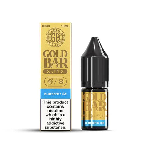 Gold Bar Salts Blueberry Ice Nic Salt 10ml 10mg