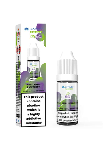 Hayati Pro Max Nic Salts Kiwi Grape Raspberry Nic Salt eLiquid 10ml 10mg