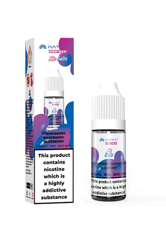 Hayati Pro Max Nic Salts Strawberry Raspberry Blueberry Nic Salt eLiquid 10ml 10mg