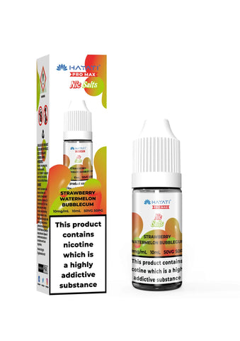 Hayati Pro Max Nic Salts Strawberry Watermelon Bubblegum Nic Salt eLiquid 10ml 10mg