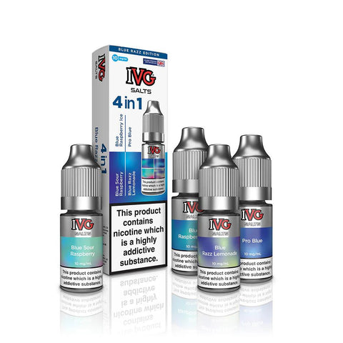 IVG Salts Blue Razz Edition (4 in 1) Nic Salt 10ml 10mg