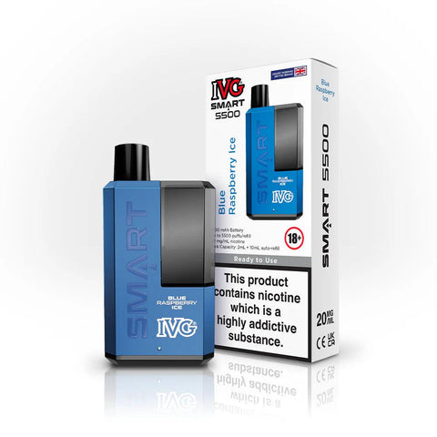 IVG SMART 5500 Blue Raspberry Ice 5500 Disposable Vape 20mg