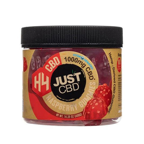 Just CBD Raspberry H4CBD Gummies Jar 1000mg