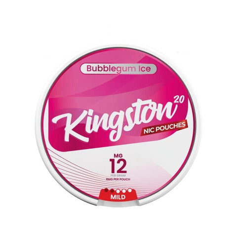 Kingston Bubblegum Ice Nicotine Pouches 12mg