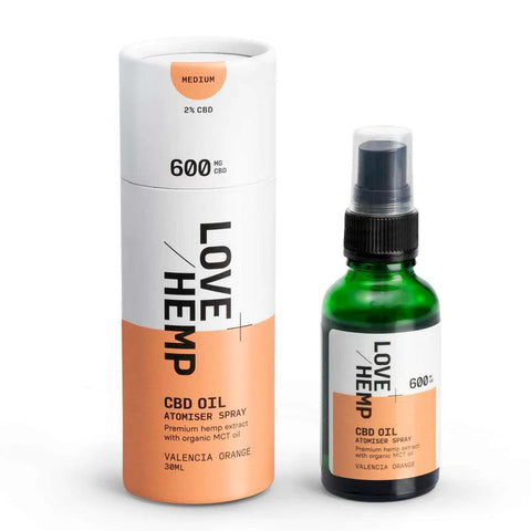 Love Hemp Valencia Orange 300mg 1% CBD Oil Spray 30ml