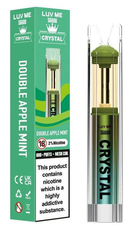 LUV ME SG600 Crystal Double Apple Mint Disposable