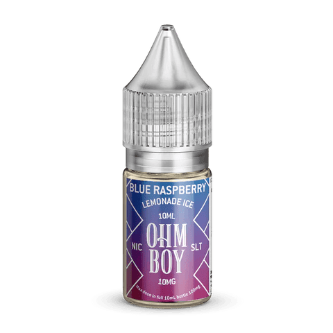 Ohm Boy SLT Blue Raspberry Lemonade Ice Nic Salt 10ml 10mg