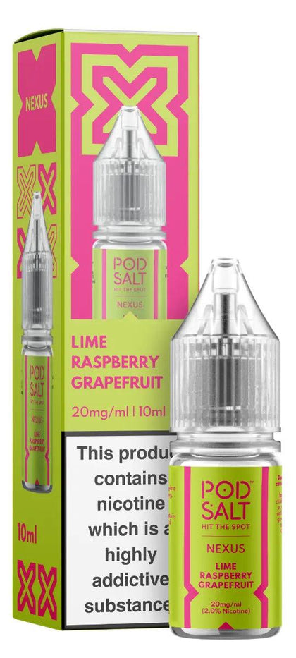 Pod Salt Nexus Lime Raspberry Grapefruit (Citrus Mix) Nic Salt 10ml 5mg