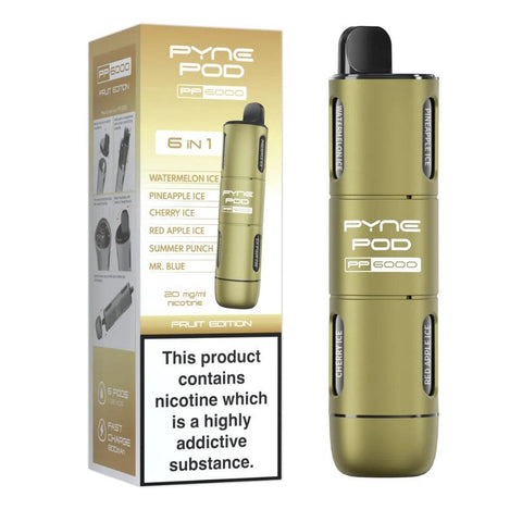 Pyne Pod PP6000 Fruit Edition (6 in 1) 6000 Disposable Vape