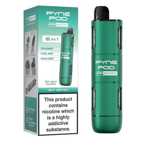 Pyne Pod PP6000 Mint Edition (6 in 1) 6000 Disposable Vape