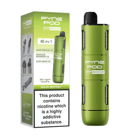 Pyne Pod PP6000 Sour Edition (6 in 1) 6000 Disposable Vape