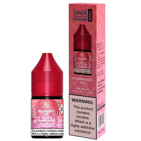 RandM Tornado 7000 Nic Salts Strawberry Ice Nic Salt 10ml 10mg