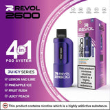 Revol 2600 Juicy Series (Multi Flavour) 2600 Prefilled Pod Vape